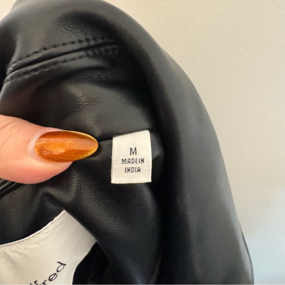 Aritzia Black Leather Jacket - Picture 6 of 9